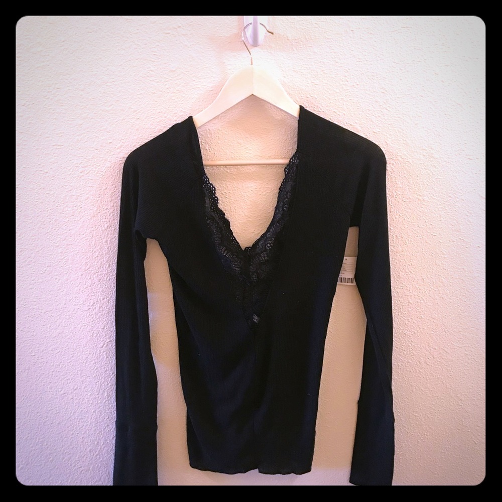 Urban Outfitters Black Long sleeve top. New.